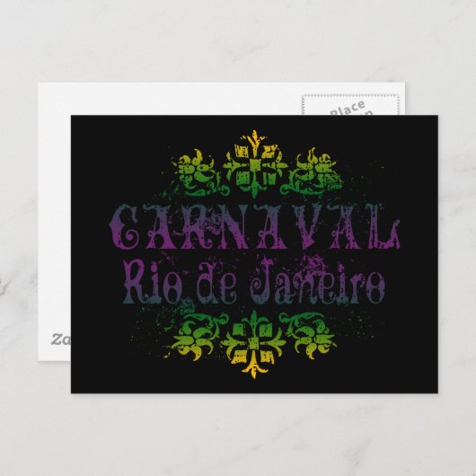 Carnaval Rio de Janeiro Briefkaart (Voorkant / Achterkant)