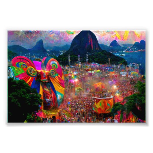 Carnaval, Rio de Janeiro, Poster (Voorkant)