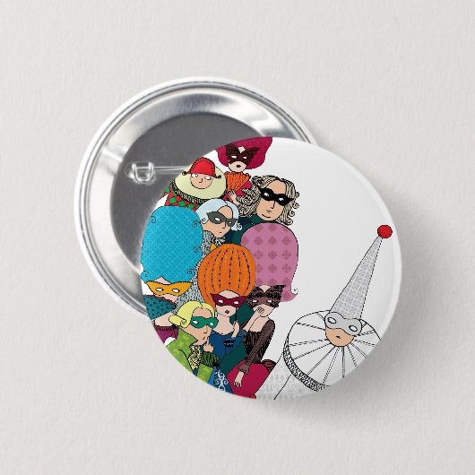 Carnaval Ronde Button 5,7 Cm (Voorkant /achterkant)
