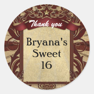  carnaval rood circus partij gunst Sticker