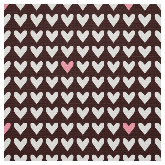 CARNAVAL - Schattigee Roze Valentijn Harten op Mod Stof (Swatch)