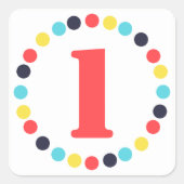 Carnaval Stickers {vierkant} (Voorkant)