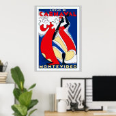 Carnaval  stijl poster (Thuiskantoor)