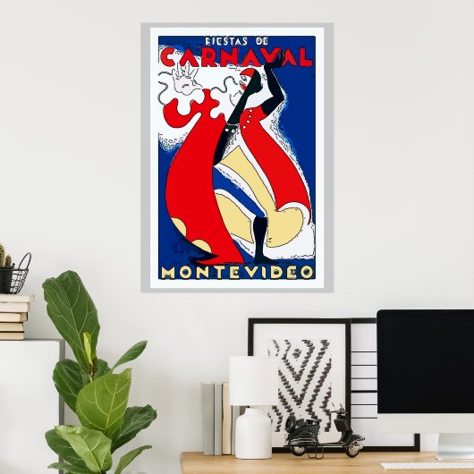 Carnaval stijl poster (Thuiskantoor)