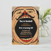 Carnaval Style Verjaardagsfeest Kaart (Staand voorkant)