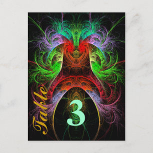 Carnaval Table Number Briefkaart