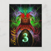 Carnaval Table Number Briefkaart (Voorkant)