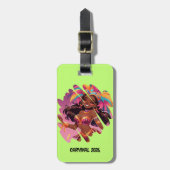  Carnaval thema Bagagelabel (Voorkant verticaal)