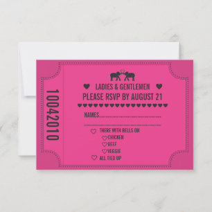 Carnaval Ticket 3.5x5 RSVP Uitnodiging