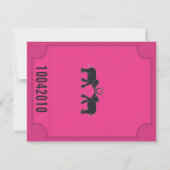 Carnaval Ticket RSVP Uitnodiging (Achterkant)