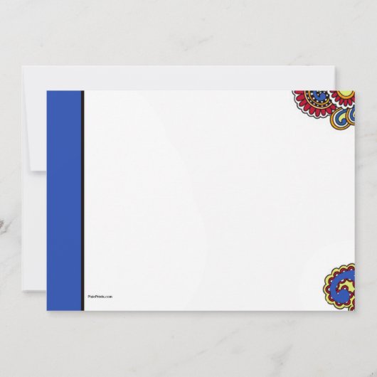 Carnaval-uitnodiging Kaart (Achterkant)