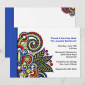 Carnaval-uitnodiging Kaart (Voorkant / Achterkant)