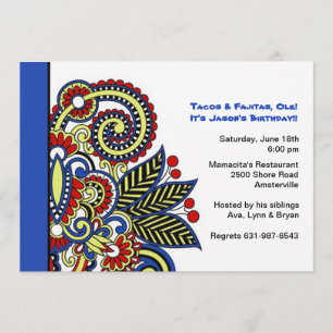 Carnaval-uitnodiging Kaart