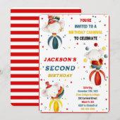 Carnaval uitnodigingen (Voorkant / Achterkant)