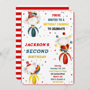 Carnaval uitnodigingen