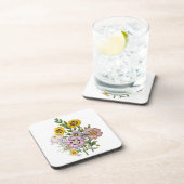 Carnaval van bloemen bier onderzetter (Rechterzijde)