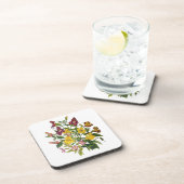 Carnaval van bloemen bier onderzetter (Rechterzijde)