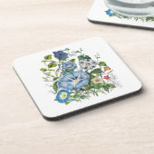 Carnaval van bloemen bier onderzetter (Linkerzijde)