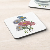 Carnaval van bloemen bier onderzetter (Linkerzijde)