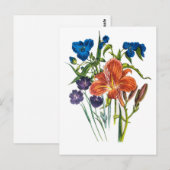 Carnaval van bloemen briefkaart (Voorkant / Achterkant)
