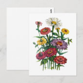Carnaval van bloemen briefkaart (Voorkant / Achterkant)