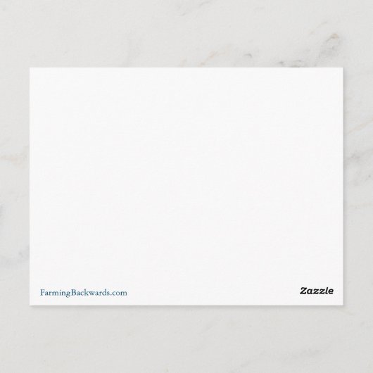 Carnaval van bloemen briefkaart (Achterkant)