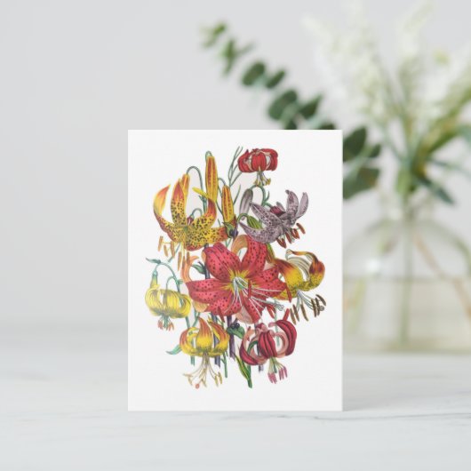 Carnaval van bloemen briefkaart (Staand voorkant)