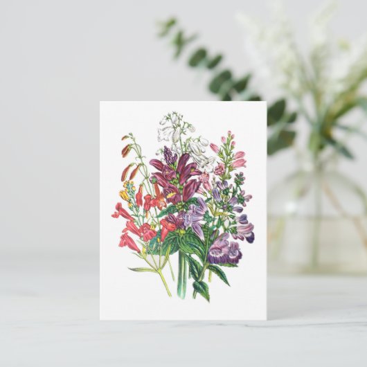 Carnaval van bloemen briefkaart (Staand voorkant)