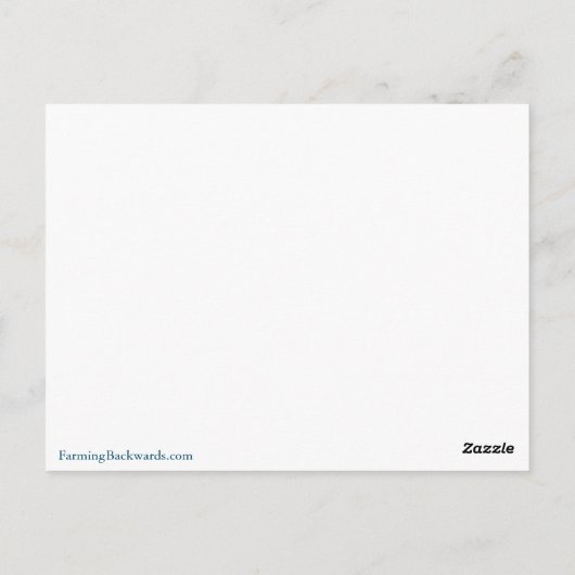 Carnaval van bloemen briefkaart (Achterkant)