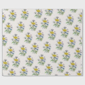 Carnaval van bloemen cadeaupapier (Vlak)