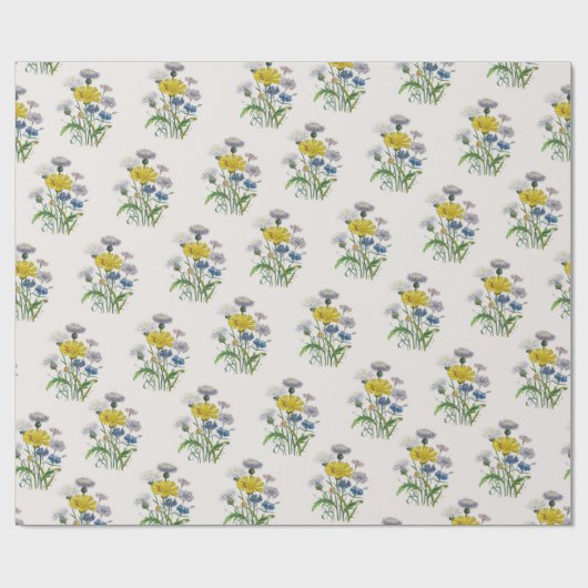 Carnaval van bloemen cadeaupapier (Vlak)