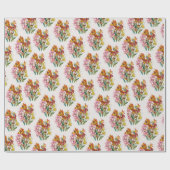 Carnaval van bloemen cadeaupapier (Vlak)