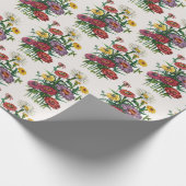 Carnaval van bloemen cadeaupapier (Hoek)