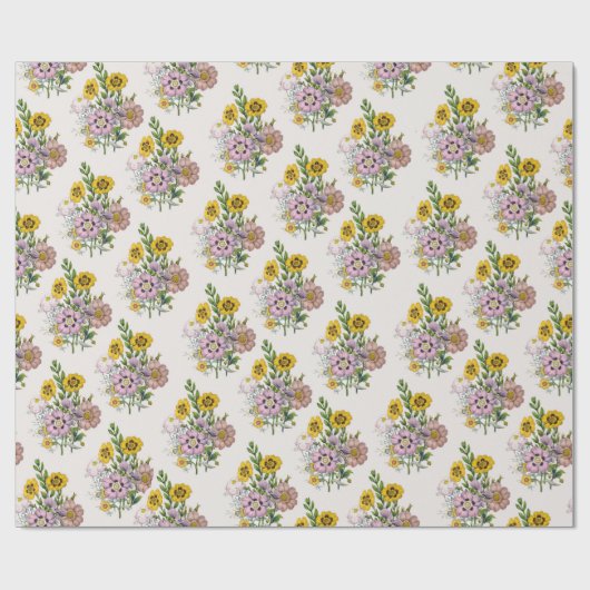 Carnaval van bloemen cadeaupapier (Vlak)