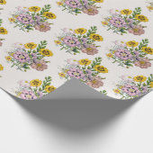 Carnaval van bloemen cadeaupapier (Hoek)