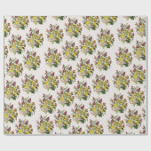 Carnaval van bloemen cadeaupapier (Vlak)