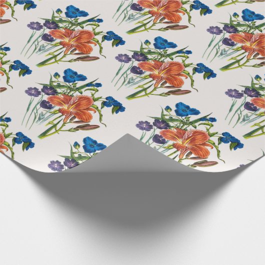 Carnaval van bloemen cadeaupapier (Hoek)