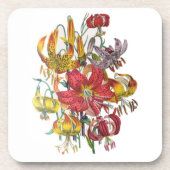 Carnaval van bloemen drankjes onderzetter (Voorkant)