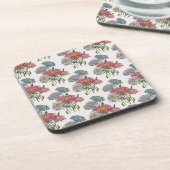 Carnaval van bloemen drankjes onderzetter (Linkerzijde)