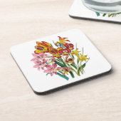 Carnaval van bloemen drankjes onderzetter (Linkerzijde)