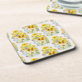 Carnaval van bloemen drankjes onderzetter (Linkerzijde)