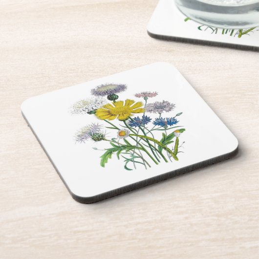 Carnaval van bloemen drankjes onderzetter (Linkerzijde)