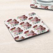 Carnaval van bloemen drankjes onderzetter (Linkerzijde)