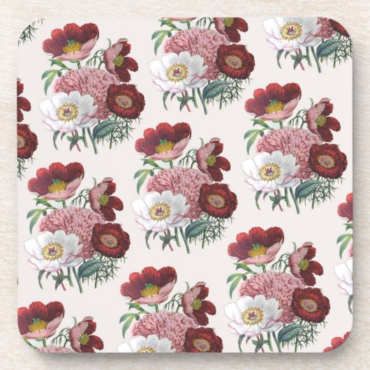 Carnaval van bloemen drankjes onderzetter (Voorkant)