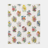 Carnaval van bloemen fleece deken (Voorkant)