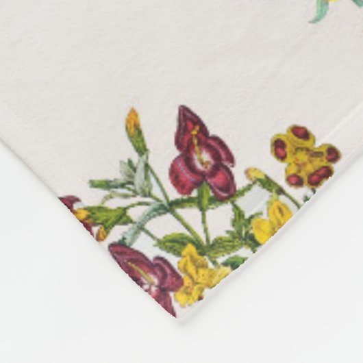 Carnaval van bloemen fleece deken (Hoek)