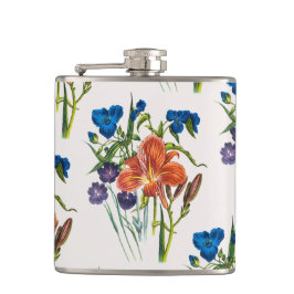 Carnaval van bloemen heupfles