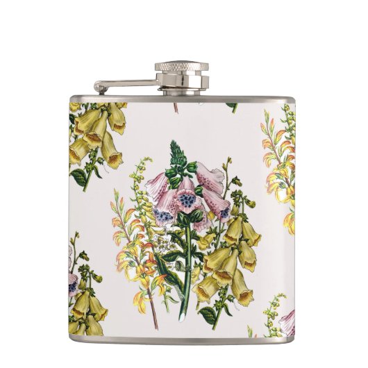 Carnaval van bloemen heupfles (Voorkant)