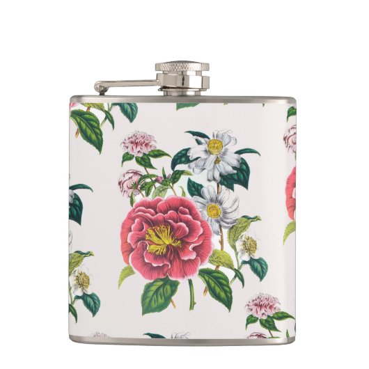 Carnaval van bloemen heupfles (Voorkant)