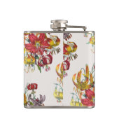 Carnaval van bloemen heupfles (Achterkant)